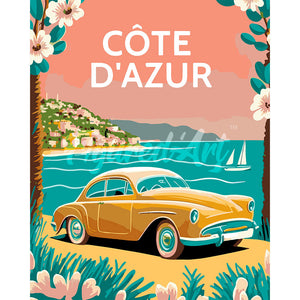 Travel Poster Côte d'Azur