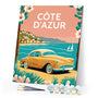 Paint by Numbers - Travel Poster Côte d'Azur