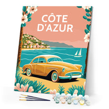 Load image into Gallery viewer, Paint by Numbers - Travel Poster Côte d&#39;Azur