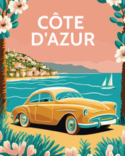 Load image into Gallery viewer, Paint by Numbers - Travel Poster Côte d'Azur