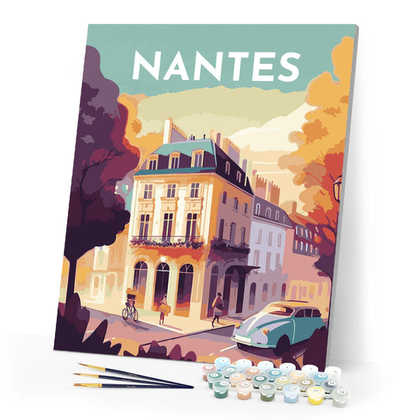 Paint by Numbers - Travel Poster Nantes