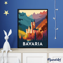 Load image into Gallery viewer, Diamond Painting - Travel Poster Bavaria