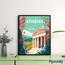 Load image into Gallery viewer, Diamond Painting - Travel Poster Athens