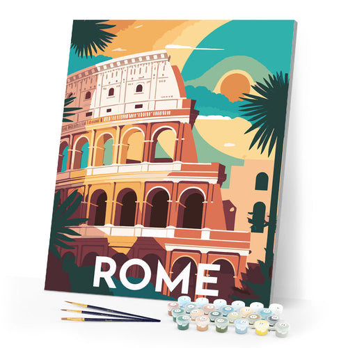 Paint by Numbers - Travel Poster Rome