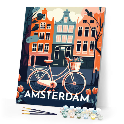 Paint by Numbers - Travel Poster Amsterdam