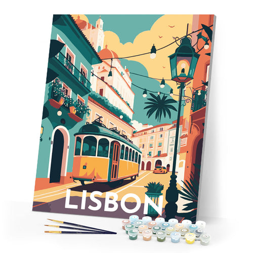 Paint by Numbers - Travel Poster Lisbon