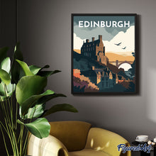 Load image into Gallery viewer, Diamond Painting - Travel Poster Edinburgh