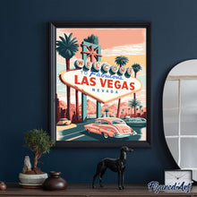 Load image into Gallery viewer, Diamond Painting - Travel Poster Las Vegas