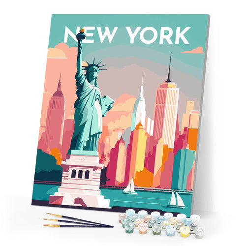 Paint by Numbers - Travel Poster New York