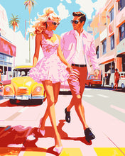 Load image into Gallery viewer, Paint by numbers kit Pink Street Romance Figured'Art