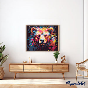 Colorful Abstract Bear