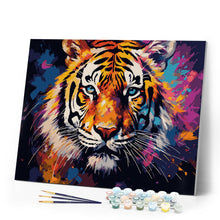 Load image into Gallery viewer, Paint by numbers kit Colorful Abstract Tiger Figured&#39;Art