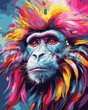 Load image into Gallery viewer, Paint by numbers kit Colorful Abstract Baboon Figured'Art