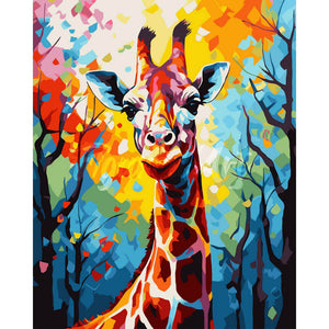 Colorful Abstract Giraffe