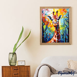 Colorful Abstract Giraffe