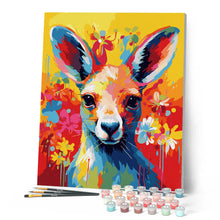 Load image into Gallery viewer, Colorful Abstract Kangaroo