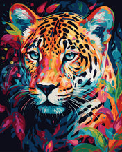 Load image into Gallery viewer, Paint by numbers kit Colorful Abstract Leopard Figured'Art