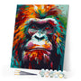 Paint by numbers kit Colorful Abstract Orangutan Figured'Art