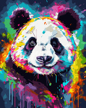 Load image into Gallery viewer, Paint by numbers kit Colorful Abstract Panda Figured'Art
