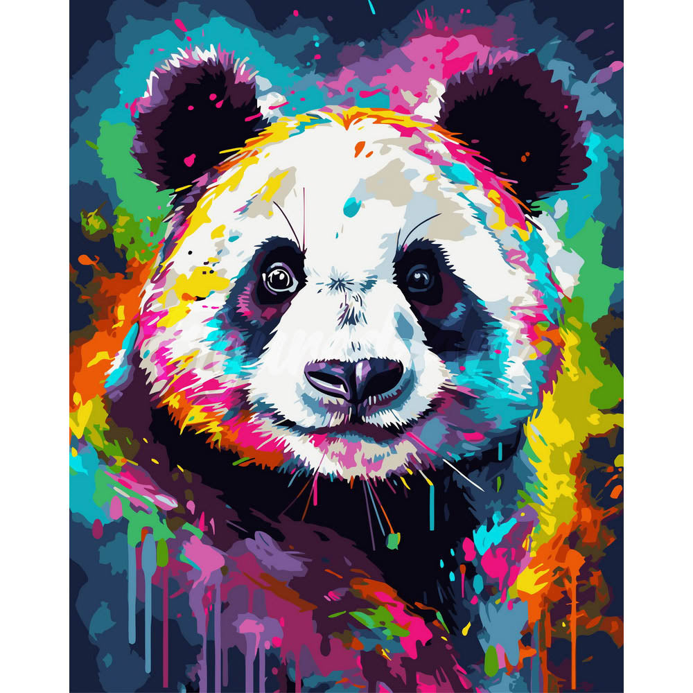 Colorful Abstract Panda