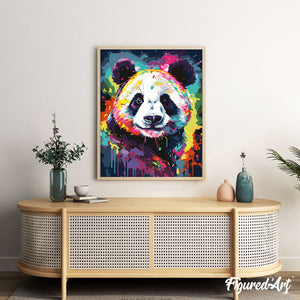 Colorful Abstract Panda