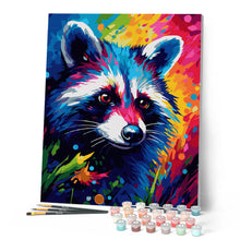 Load image into Gallery viewer, Colorful Abstract Raccoon
