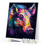 Paint by numbers kit Colorful Abstract Wild Boar Figured'Art