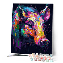 Load image into Gallery viewer, Colorful Abstract Wild Boar