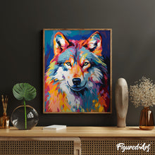 Load image into Gallery viewer, Colorful Abstract Wolf
