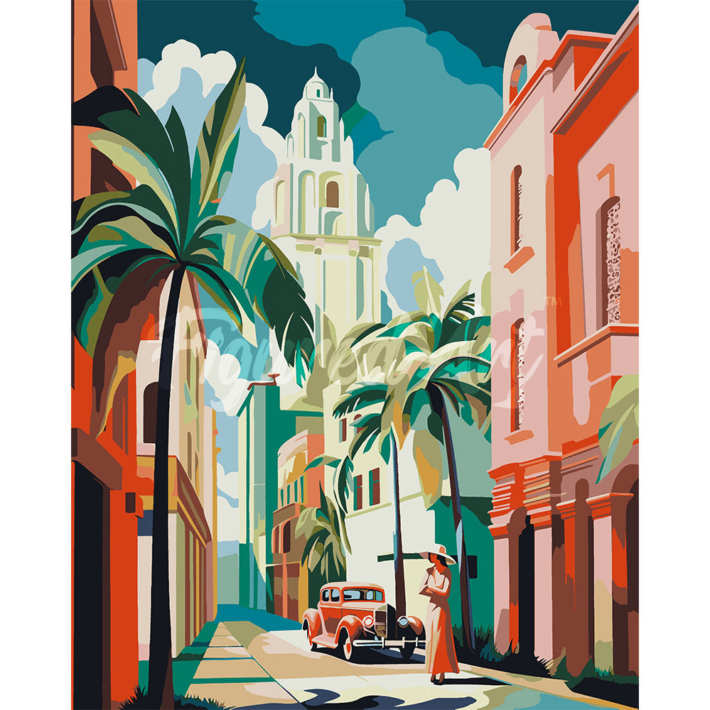 Paint by Numbers for adults - Cuba Art Deco – Figured'Art