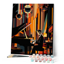 Load image into Gallery viewer, Art Deco Man playing Piano