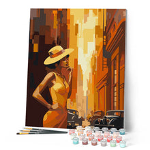 Load image into Gallery viewer, Art Deco Woman in Town