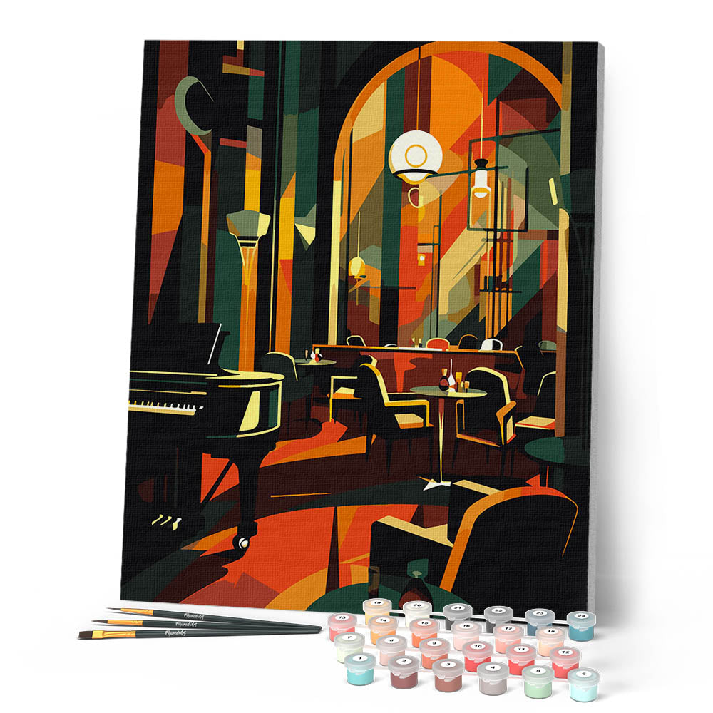 アート・デザイン・音楽 L'Art Deco en Europe Paint by Numbers for adults - Art Deco Club – Figured'Art