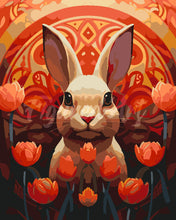 Load image into Gallery viewer, Paint by numbers kit Rabbit Art Deco Figured'Art
