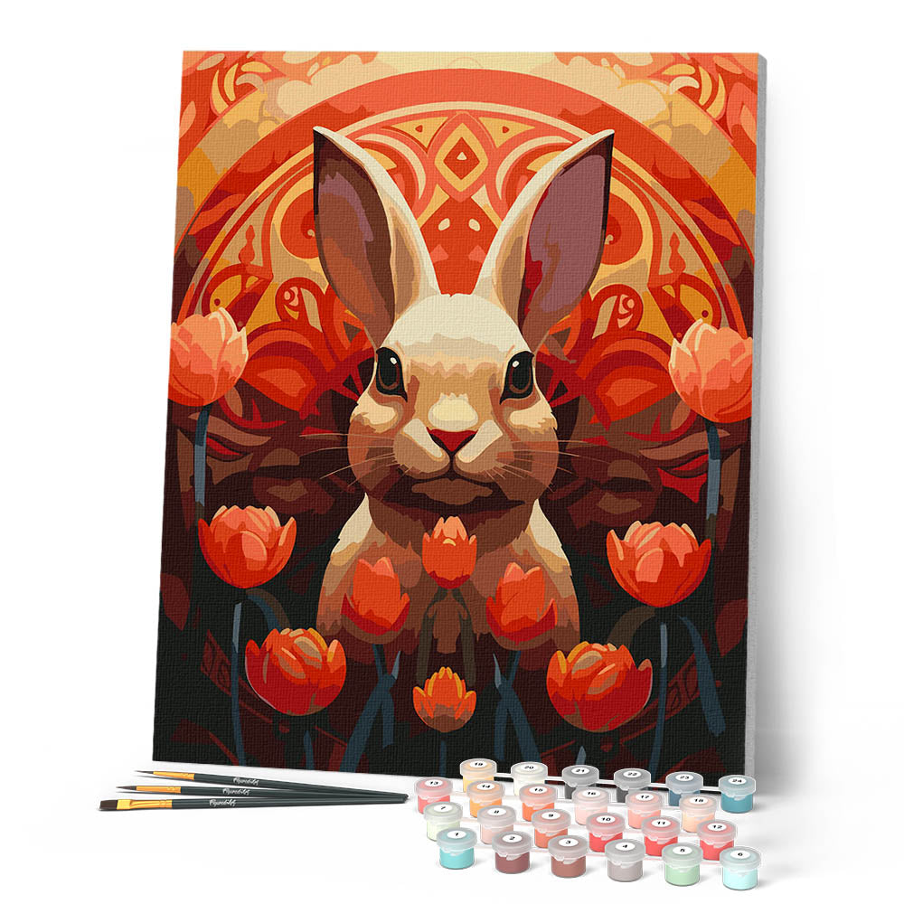 Paint by Numbers for adults - Rabbit Art Deco – Figured'Art US