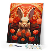 Load image into Gallery viewer, Paint by numbers kit Rabbit Art Deco Figured&#39;Art