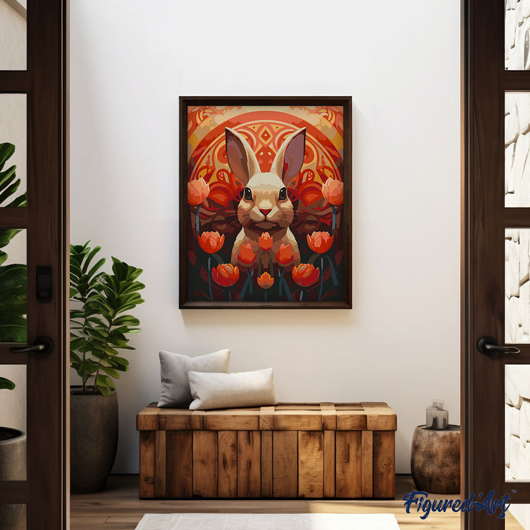Paint by Numbers for adults - Rabbit Art Deco – Figured'Art
