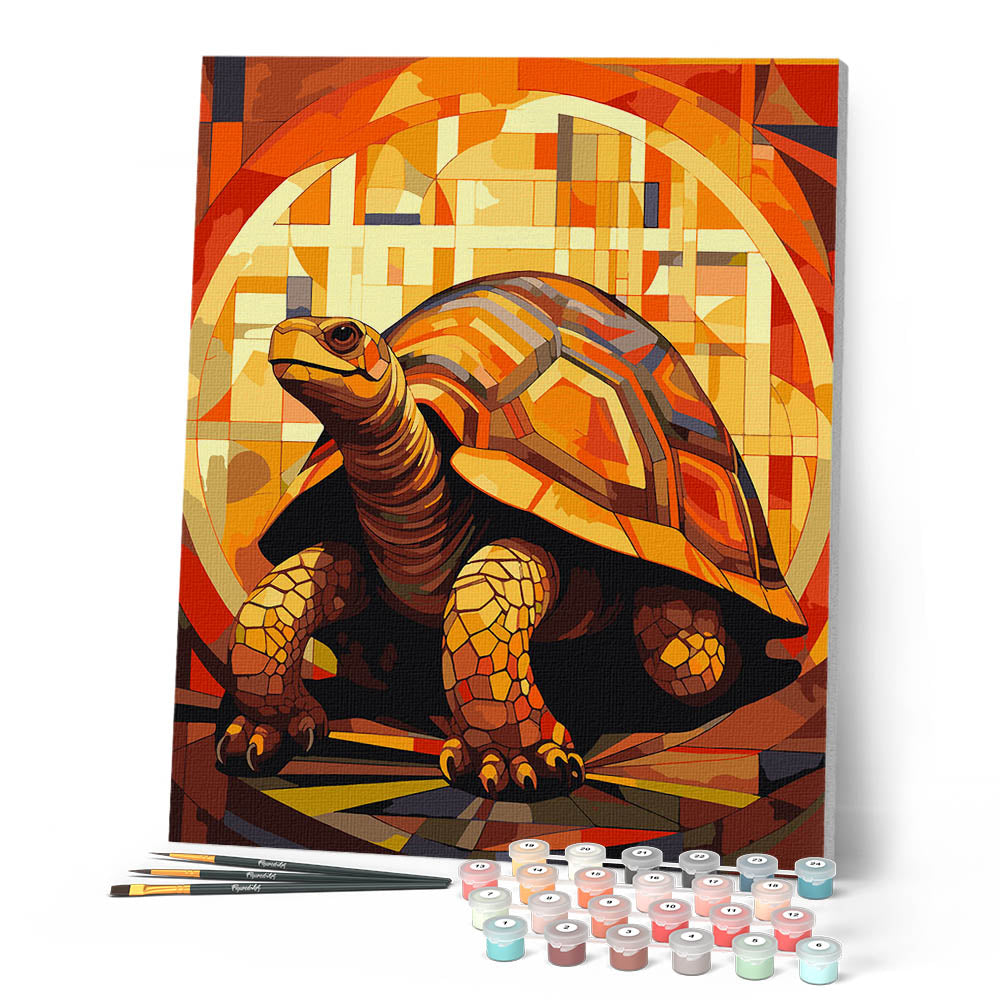 Paint by Numbers for adults - Turtle Art Deco – Figured'Art