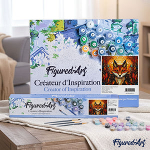 Paint by Numbers for adults - Fox Art Deco – Figured'Art