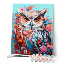 Load image into Gallery viewer, Colorful Owl in Bloom