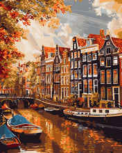 Load image into Gallery viewer, Paint by numbers kit Sunshine in Amsterdam Figured'Art