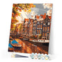 Paint by numbers kit Sunshine in Amsterdam Figured'Art