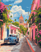 Load image into Gallery viewer, Paint by numbers kit Classic Car in Mexico City Figured'Art