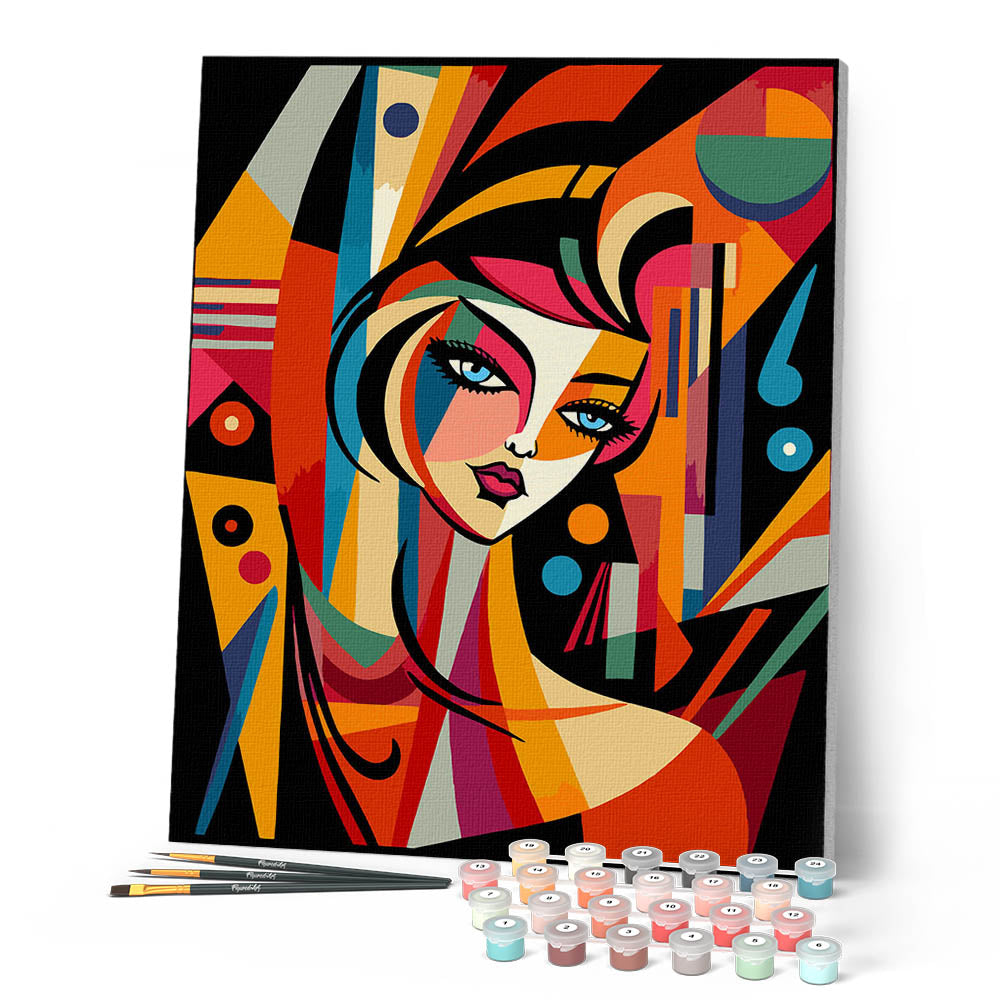Paint by Numbers for adults - Picasso Style Abstract Woman