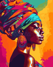 Load image into Gallery viewer, Paint by numbers kit Vivid African Lady Figured'Art