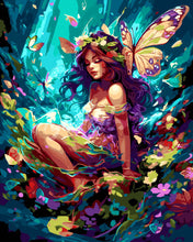 Load image into Gallery viewer, Paint by numbers kit Fairy and Butterflies Figured'Art