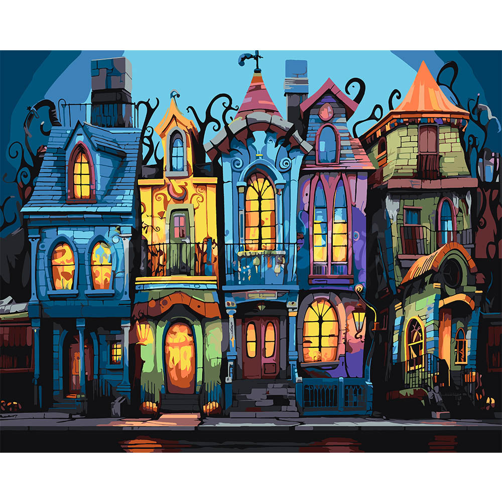 Colorful Gothic Houses