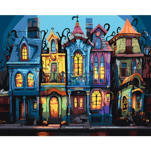 Colorful Gothic Houses