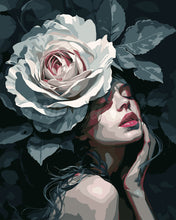 Load image into Gallery viewer, Paint by numbers kit Lady of the Rose Figured'Art