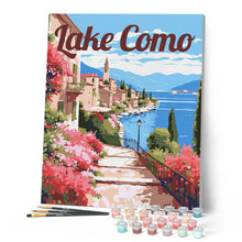 Load image into Gallery viewer, Travel Poster Lake Como in Bloom